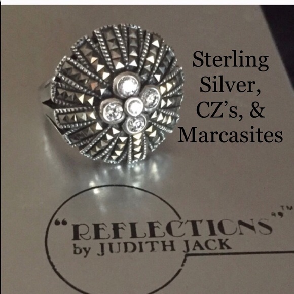 Judith Jack Marcasite Ring - Picture 3 of 9